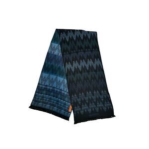 NWT Missoni Blue Chevron Scarf